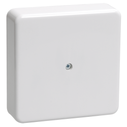 Коробка распаячная КМ41212-01 для открытой проводки безгалогенная (HF) 75х75х20мм белая (6 клемм 6мм2) IEK
