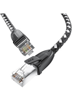 Greenconnect RJ45(m) - RJ45(m) Cat. 6 15м черно-белый