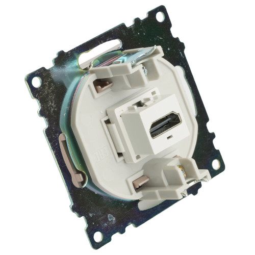 Розетка HDMI 2.1, Type A (механизм), STEKKER GLS00-7118-02, серия Катрин, шампань Розетка HDMI 2.1, Type A (механизм), STEKKER GLS00-7118-02, серия Катрин, шампань