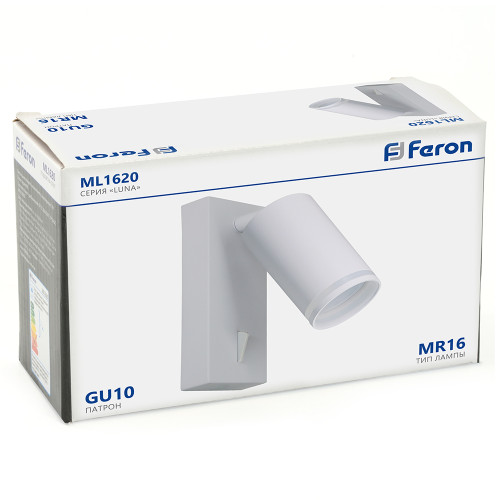 Светильник Feron ML1620 LUNA 35W, 230V, GU10, белый