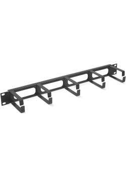 Кабельный органайзер горизонтальный Cabeus JB08-1U-BK кольца 1U шир.:19