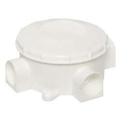 Коробка распределительная КМР-040-040 трехрожковая белая (70x35) EKF