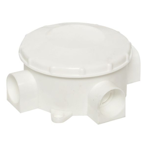 Коробка распределительная КМР-040-040 трехрожковая белая (70x35) EKF