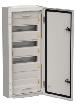 TITAN 5 Корпус металлический ЩРн-48 (1х48) 710х310х140мм IP54 серый (одна дверь) IEK