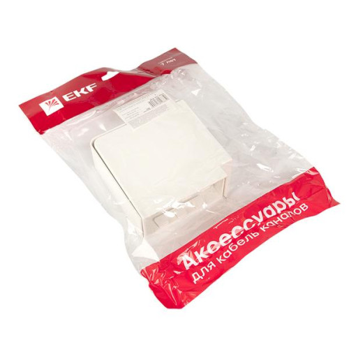 Поворот 90 гр. (100x40) (2 шт) белый EKF-Plast Поворот 90 гр. (100x40) (2 шт) белый EKF-Plast