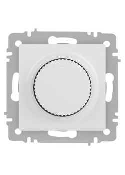 Светорегулятор Accent 6-401-01М поворотный 600Вт 230В IP20 СУ бел. матов. Intro Б0063671