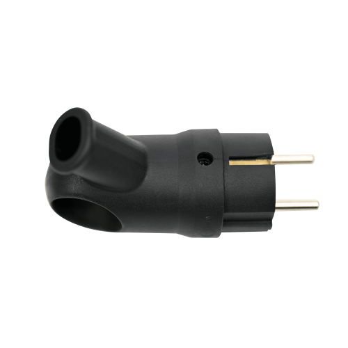 MULTISET Вилка 2К+З угловая каучуковая 16 А/250 В IP44 ЧЁРНАЯ MULTISET Вилка 2К+З угловая каучуковая 16 А/250 В IP44 ЧЁРНАЯ