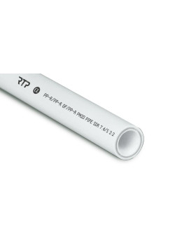 Труба PPR 25х3.5 PN20 стекловолокно бел. (дл.2м) RTP 10330
