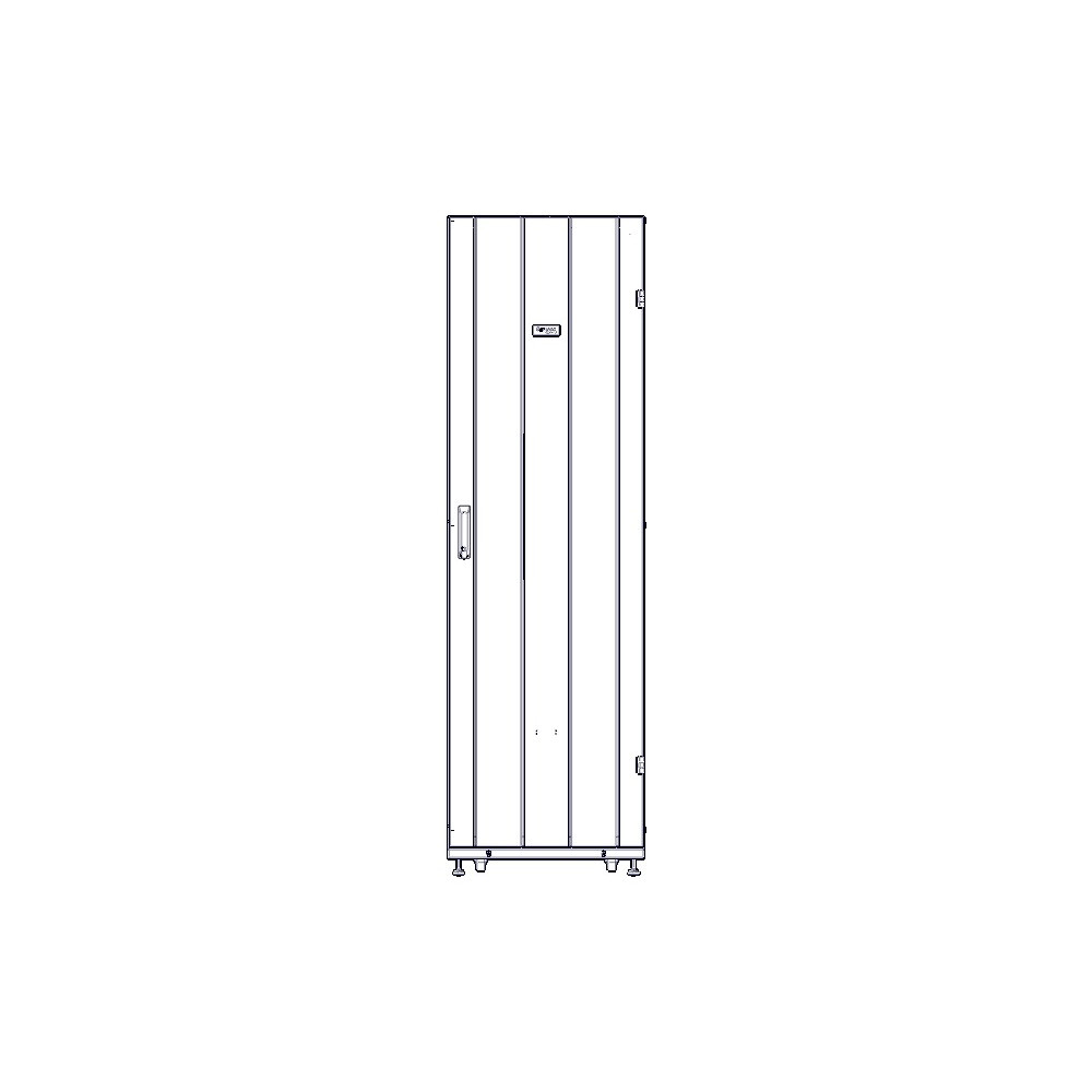 Шкаф Systeme Electric, серия Uniprom, 42U-600/1070, боковые панели 4шт, черный