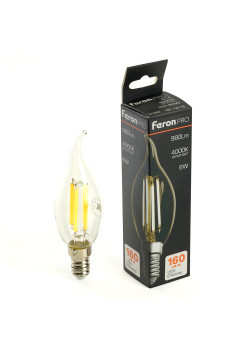 Лампа светодиодная Feron.PRO LB-1216 Свеча на ветру E14 6W 175-265V 4000K