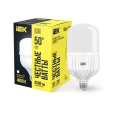 Лампа светодиодная HP 50Вт 230В 4000К E27 IEK