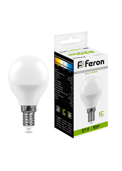 Лампа светодиодная Feron LB-550 Шарик E14 9W 175-265V 4000K