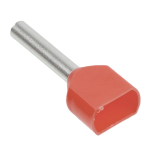 LD406-1008 Наконечник штыревой втулочный изолированный НШВИ(2) 1,0-8 (DIY упаковка 25 шт)