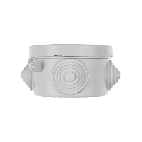 Распаячная коробка ОП D65х40 мм, крышка, IP54, 4 вх., HF, серая TDM