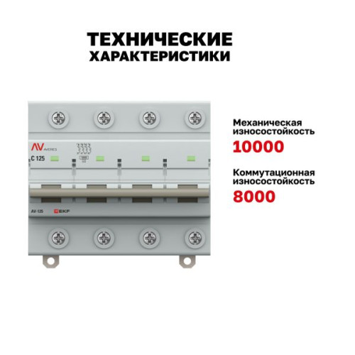 AV-125 4P 125A (C) 10kA EKF AVERES AV-125 4P 125A (C) 10kA EKF AVERES