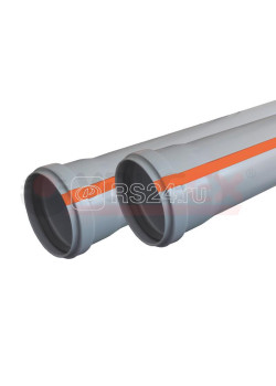 Труба d110мм OPTIMA с раструбом (10) (дл.1.5м) VALFEX 211100150