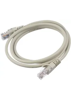 Патч-корд/ Патч-корд GoPower RJ-45 (m)-RJ-45 (m) 10.0м кат.5е ПВХ 26AWG серый в пакете (1/25)