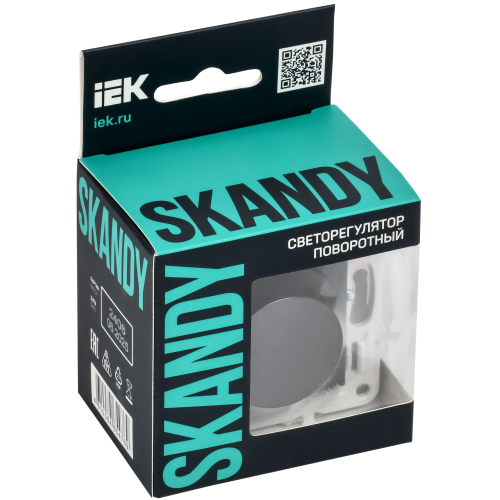 SKANDY Светорегулятор поворотный 600Вт SK-D01T титан IEK SKANDY Светорегулятор поворотный 600Вт SK-D01T титан IEK