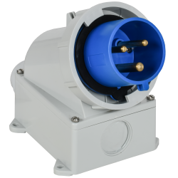 Вилка стационарная ССИ-5232 32А-6ч/220В 2P+PE IP67 IEK