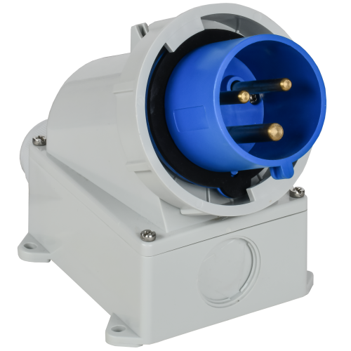 Вилка стационарная ССИ-5232 32А-6ч/220В 2P+PE IP67 IEK