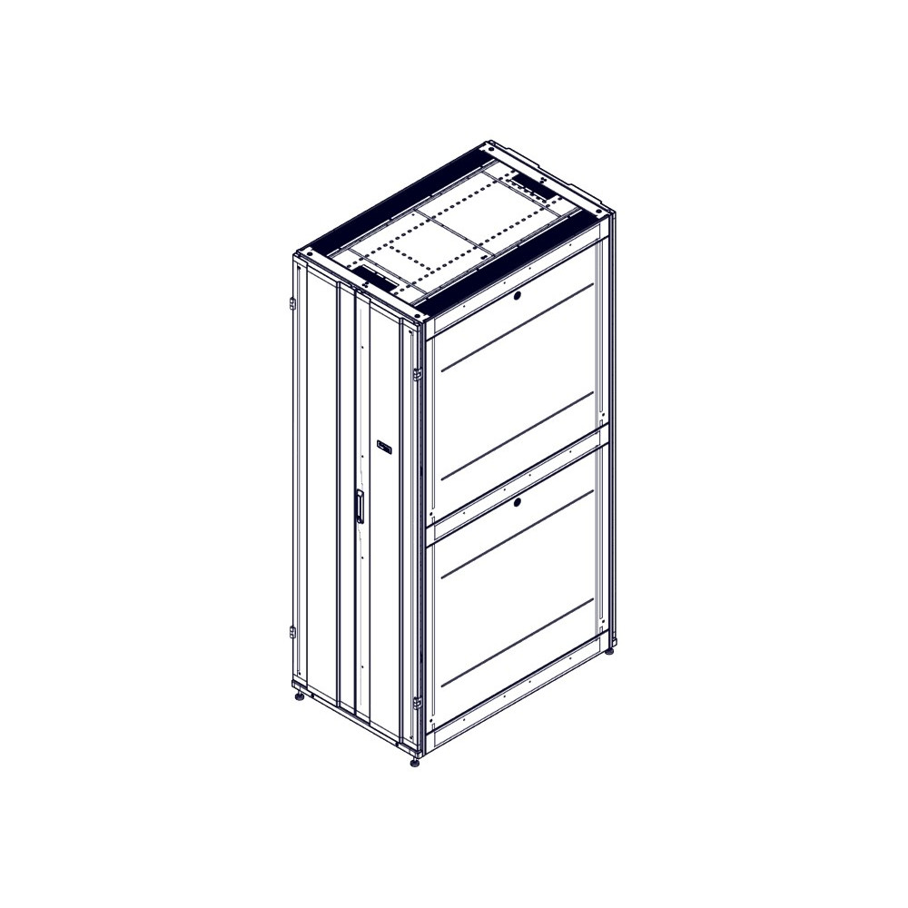 Шкаф Systeme Electric, серия Uniprom, 48U-750/1200, боковые панели 4шт, черный