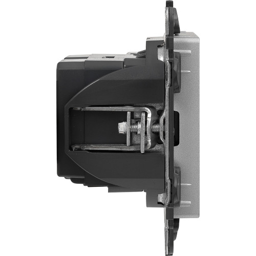 Valena LIFE.Зарядное устройство с двумя USB-разьемами 240В/5В 1500мА.С лицевой панелью.Алюминий Valena LIFE.Зарядное устройство с двумя USB-разьемами 240В/5В 1500мА.С лицевой панелью.Алюминий