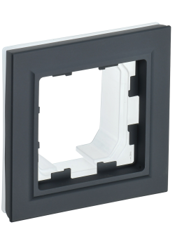 BRITE Рамка 1-местная IP44 РУ-1-БрГ-44 графит IEK