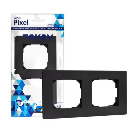 Рамка 2-м Pixel универс. карбон TOKOV ELECTRIC TKE-PX-RM2-C14 Рамка 2-м Pixel универс. карбон TOKOV ELECTRIC TKE-PX-RM2-C14