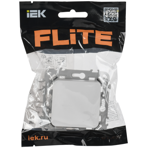 FLITE Выключатель 1-клавишный перекрестный 10А ВС71-1-0-ФлБ белый IEK FLITE Выключатель 1-клавишный перекрестный 10А ВС71-1-0-ФлБ белый IEK