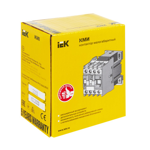 Контактор КМИ-11210 12А 24В/АС3 1NO IEK Контактор КМИ-11210 12А 24В/АС3 1NO IEK