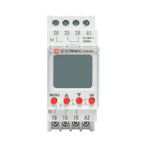Таймер электронный двухканальный ТЭ-80 24-230В EKF
