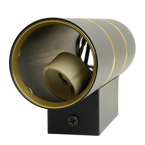 Светильник настенный Feron ML1860 ZEN MR16 35W, 230V, 2*GU10, черный, золото IP20 Светильник настенный Feron ML1860 ZEN MR16 35W, 230V, 2*GU10, черный, золото IP20
