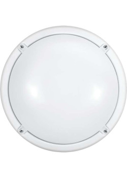 Светильник светодиодный 71 622 OBL-R1-7-4K-WH-IP65-LED-SNRV 7Вт 4000К IP65 520лм ЖКХ с оптико-акустич. датчиком круг бел. (аналог НПП) ОНЛАЙТ 71622