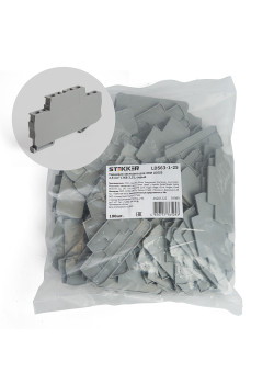 LD563-1-25 Торцевая заглушка для ЗНИ LD555 2,5 мм²  (JXB ST 2,5), серый STEKKER