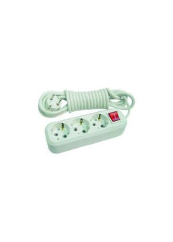 Удлинитель 3х5м с заземл. 16А IP20 с выкл. пластик. Makel MGP214