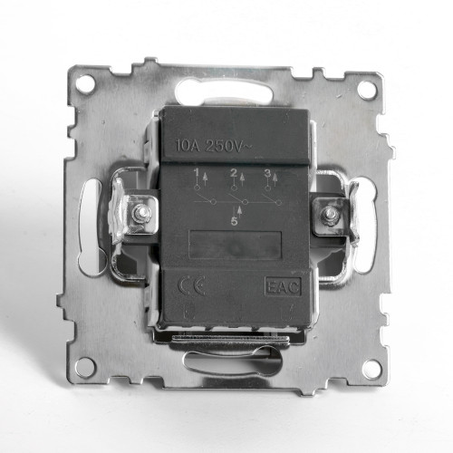 Выключатель 3-клавишный (механизм), STEKKER GLS10-7108-02, 250V, 10А, серия Катрин, шампань Выключатель 3-клавишный (механизм), STEKKER GLS10-7108-02, 250V, 10А, серия Катрин, шампань