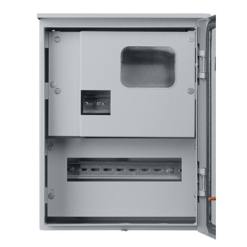 Корпус металлический ЩУ-1ф/1-0-12 IP66 (ЩУРН-1/12 IP66) с опломбировкой счётчика (395х310х165) TDM Корпус металлический ЩУ-1ф/1-0-12 IP66 (ЩУРН-1/12 IP66) с опломбировкой счётчика (395х310х165) TDM