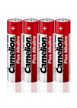 Элемент питания алкалиновый AAA/LR03 1.5В Plus Alkaline LR03-SP4 (уп.4шт) Camelion 12553