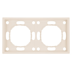 Рамка STEKKER, PFR00-5002-08 2-местная, серия Эмили, кашемир, soft touch