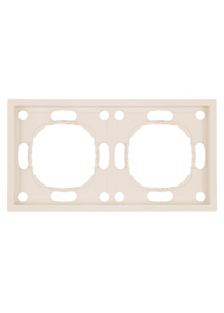 Рамка STEKKER, PFR00-5002-08 2-местная, серия Эмили, кашемир, soft touch