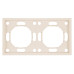 Рамка STEKKER, PFR00-5002-08 2-местная, серия Эмили, кашемир, soft touch
