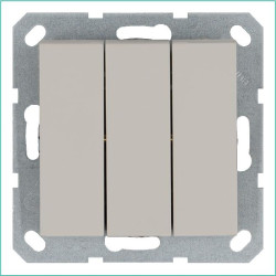 Выключатель 3-кл. 10А IP20 механизм тауп Jasmart G3031T
