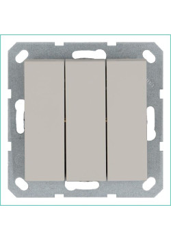 Выключатель 3-кл. 10А IP20 механизм тауп Jasmart G3031T