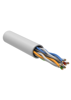ITK Витая пара U/UTP кат.6 4х2х23AWG solid PVCLS нг(А)-LSLTx белый (305м)
