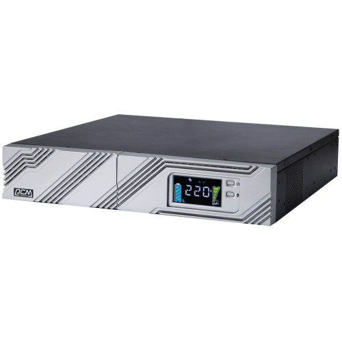 ИБП SRT-2000A, линейно-интерактивный, 2000ВА, 1800Вт, LCD, Rack/Tower, 8 розеток IEC320 C13 и 1 розетка C19 с резервным питанием, USB, RS-232, слот под SNMP карту, EPO, защита RJ45, ШхГхВ 428х563х84мм., вес 27.5кг./ UPS POWERCOM SRT-2000A, line-interactiv