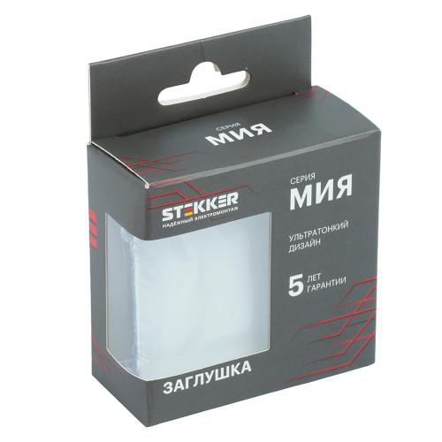 Заглушка (механизм), STEKKER, серия Мия, RST00-3116-01, белая магнолия