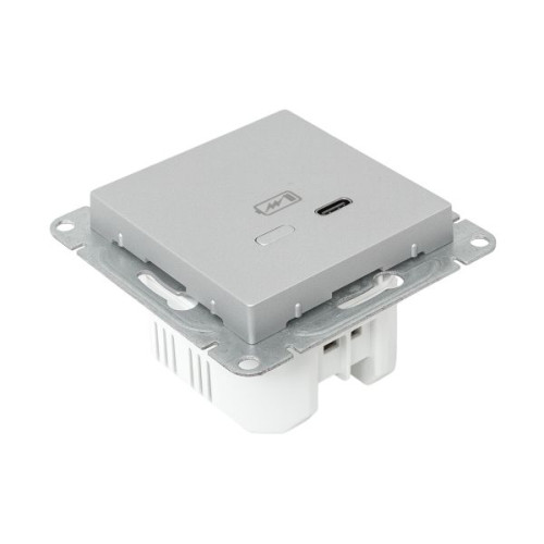 Механизм розетки USB-С, быстрая, алюм. Эпика EKF