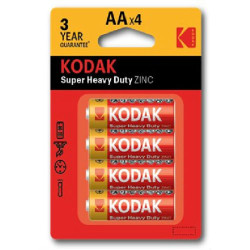 Элемент питания солевой AA/R6 1.5В SUPER HEAVY DUTY Zinc (блист.4шт) 30951044-RU1 KODAK Б0005119