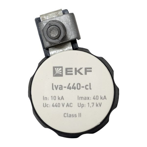 Ограничитель перенапряжения LVA-440B-CL (Uраб - 440 В) EKF Ограничитель перенапряжения LVA-440B-CL (Uраб - 440 В) EKF