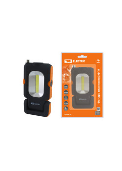 Фонарь переносной светодиодный ФП4, 1 Вт LED+3 Вт COB, 110 лм, 3хААА, магн., телескоп, TDM
